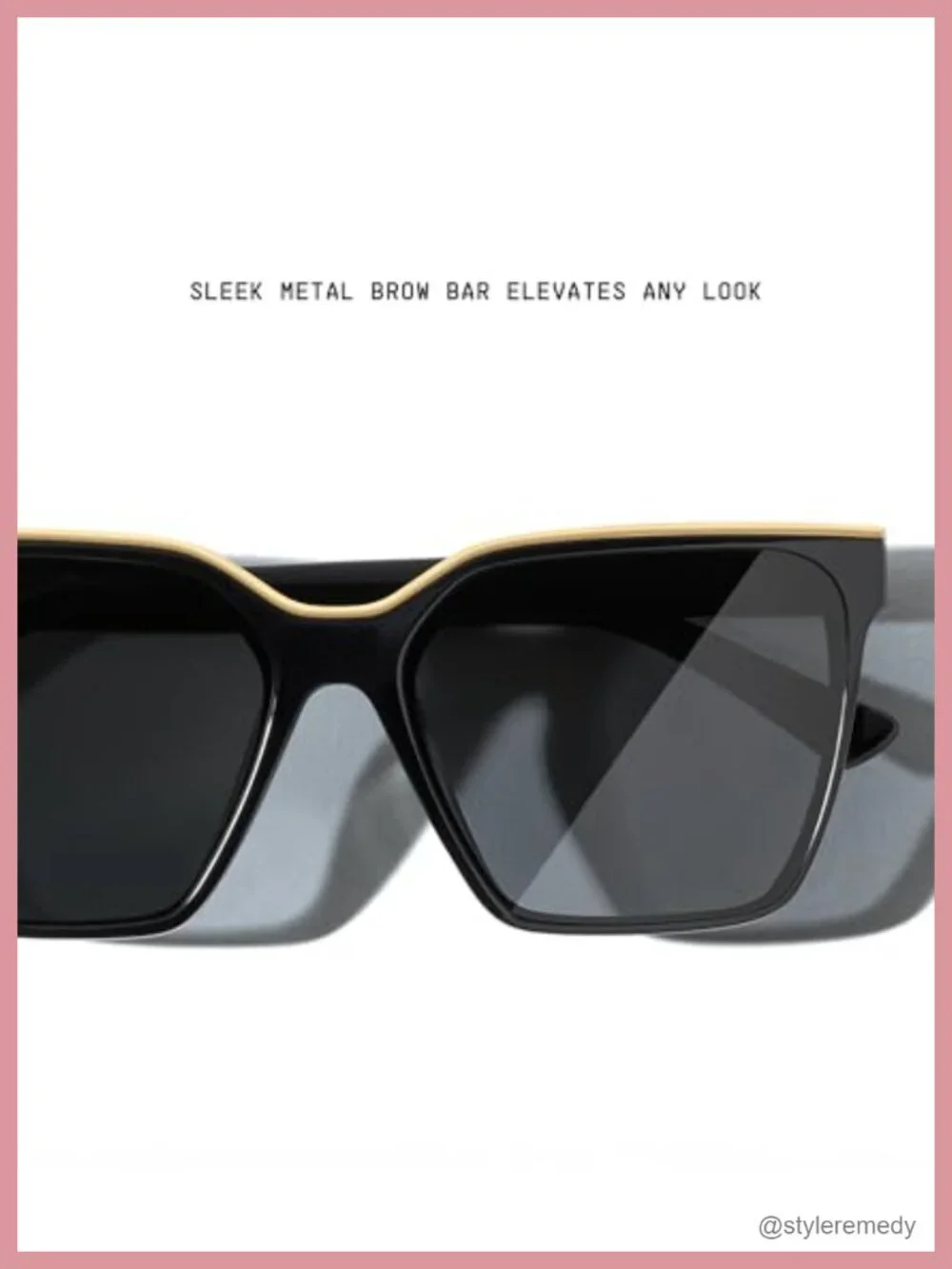 Oversized Square Sunglasses UV400 Protection with Nose Pads Case & Cloth